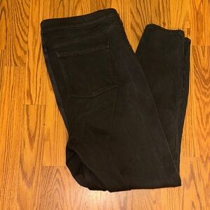 Spanx- Dark Brown Denim Skinny Jeans/Jeggings